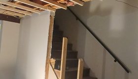 Custom Bookshelves Built In Project – Before